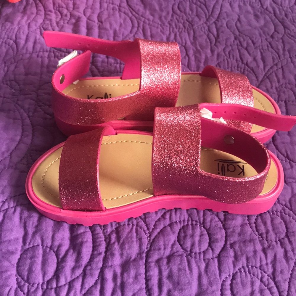 Pink Glittery Sandals